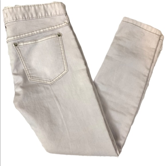 Free People Denim - Free People Tan Skinny Stretch Cropped Jeans 238
